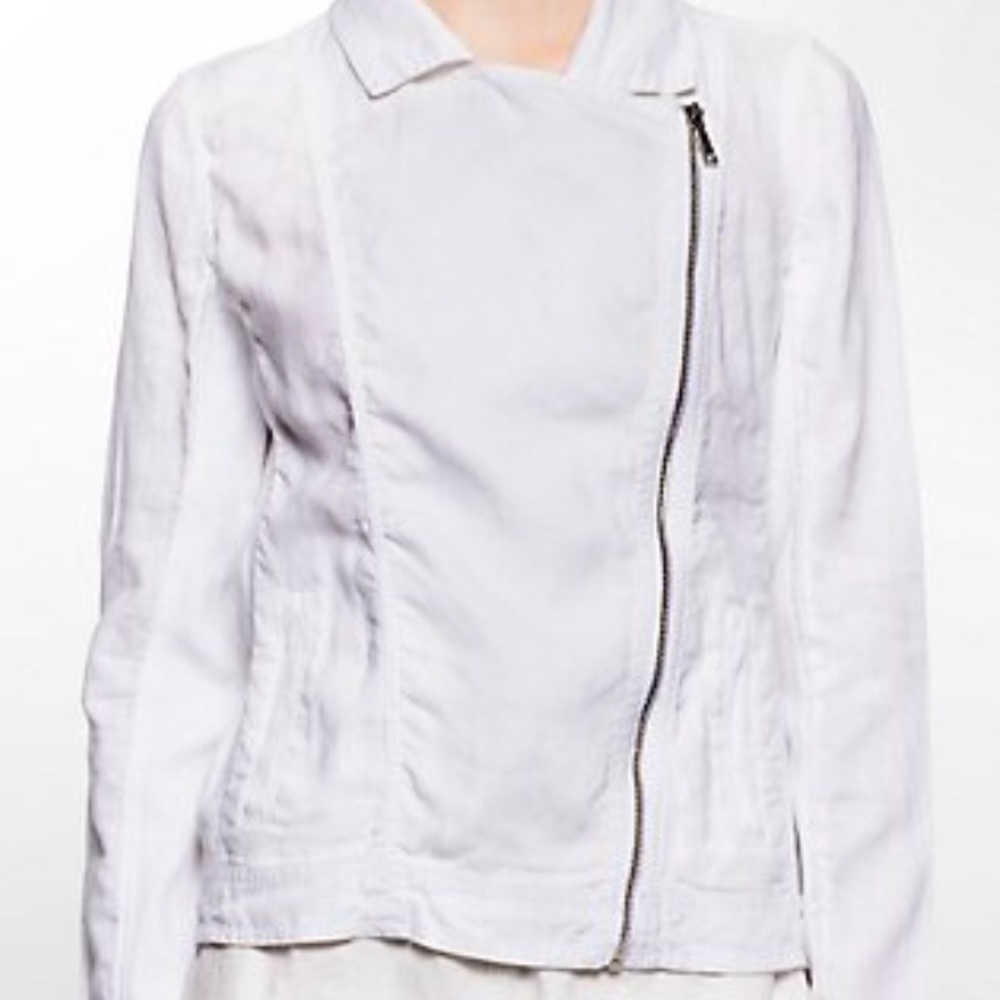 Calvin Klein Linen Moto Jacket